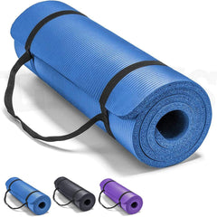 Yoga Mat Non Slip, Yoga Mat with Strap Included 10mm Thick Exercise Mat Ideal for HiiT, Pilates, Yoga and Many Other Home Workouts